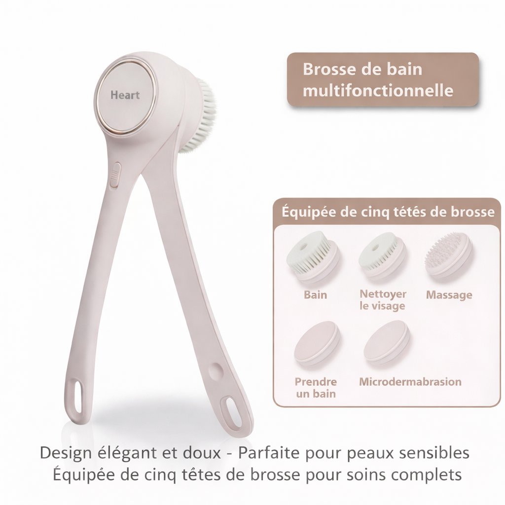 Lumera Brosse de Bain Électrique Automatique à Long Manche pour le Dos