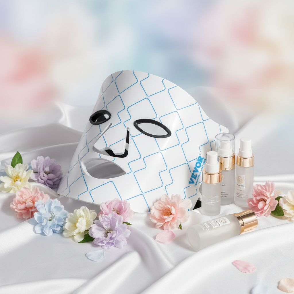 İpek kumaş üzerinde LED maske